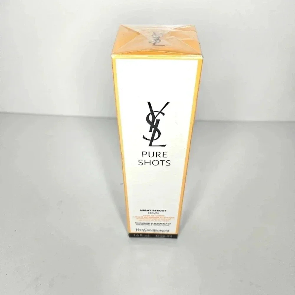 YSL Pure Shots Night Reboot Resurfacing Serum 1.6 fl‎ oz 50 ml NEW